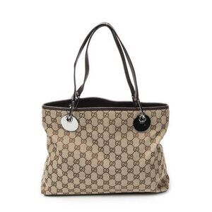 Gucci Eclipse Tote Beige Brown GG Canvas